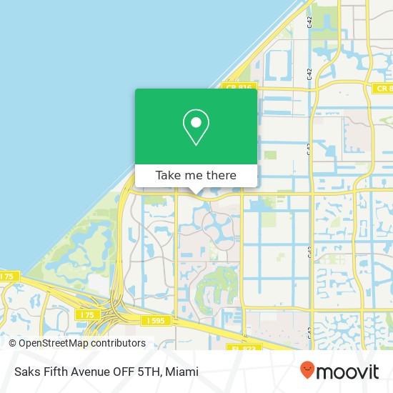 Mapa de Saks Fifth Avenue OFF 5TH