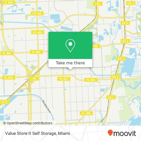 Value Store It Self Storage map