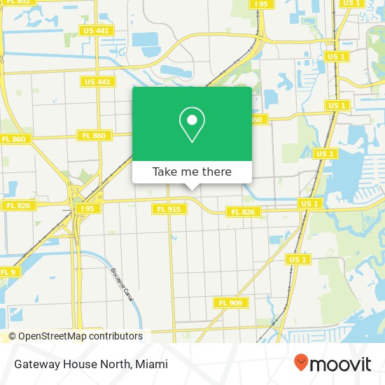 Mapa de Gateway House North