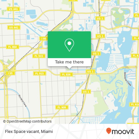 Mapa de Flex Space vacant