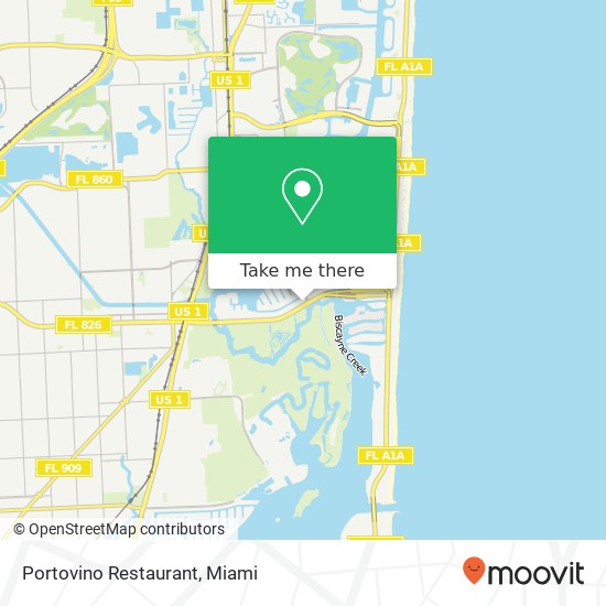 Portovino Restaurant map