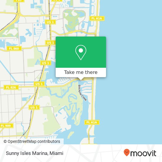 Mapa de Sunny Isles Marina