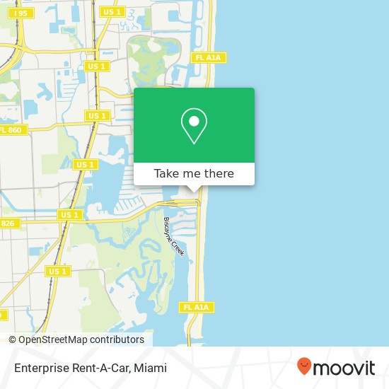 Mapa de Enterprise Rent-A-Car