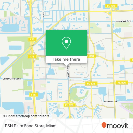 PSN Palm Food Store map