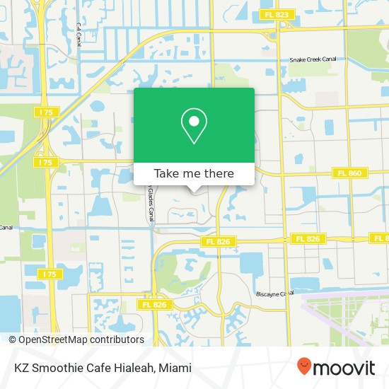 KZ Smoothie Cafe Hialeah map