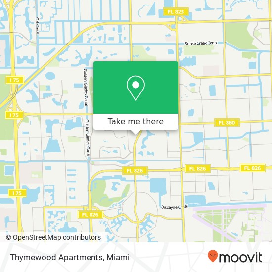 Thymewood Apartments map