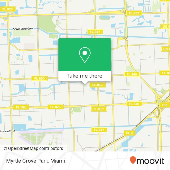 Myrtle Grove Park map