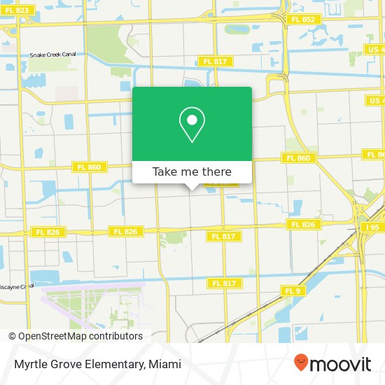 Myrtle Grove Elementary map