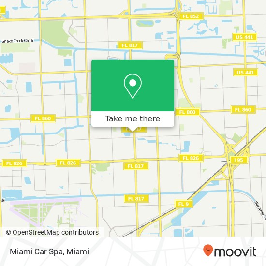 Miami Car Spa map