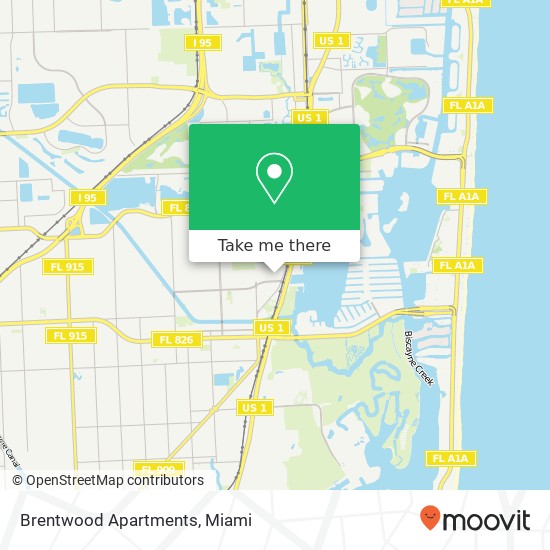 Brentwood Apartments map