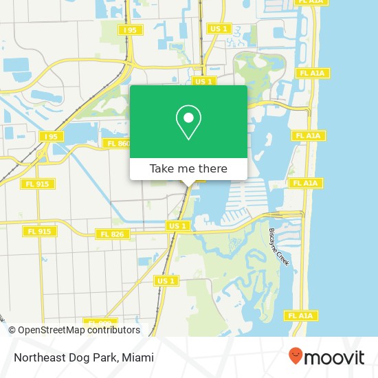 Northeast Dog Park map