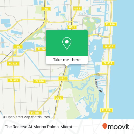 Mapa de The Reserve At Marina Palms