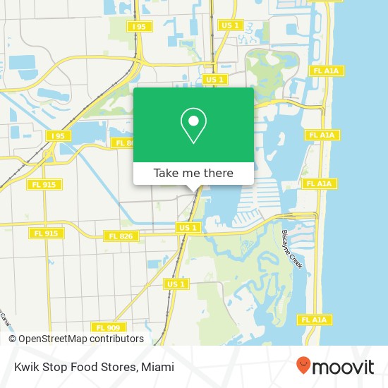 Mapa de Kwik Stop Food Stores