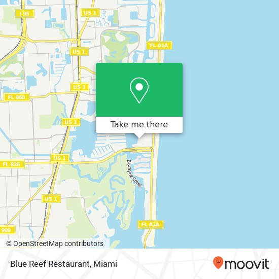 Blue Reef Restaurant map
