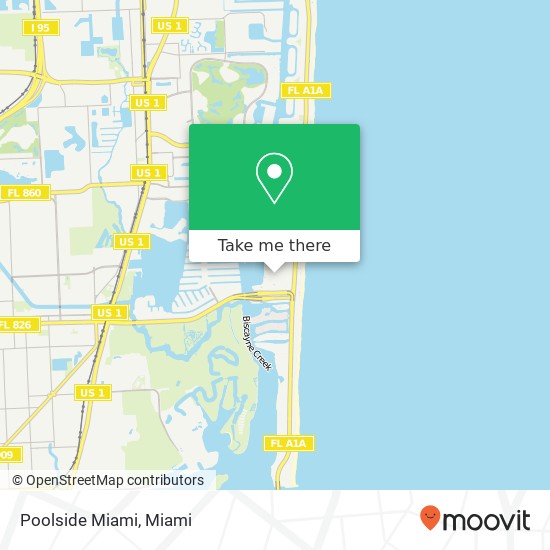 Poolside Miami map