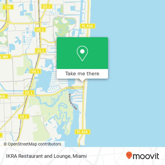 Mapa de IKRA Restaurant and Lounge