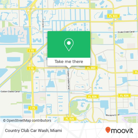 Country Club Car Wash map