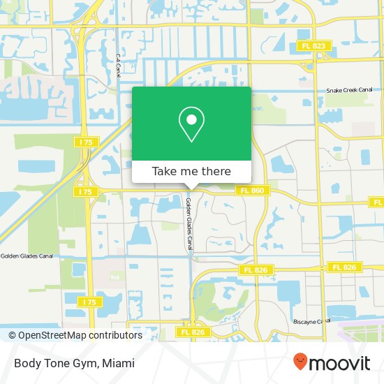 Mapa de Body Tone Gym