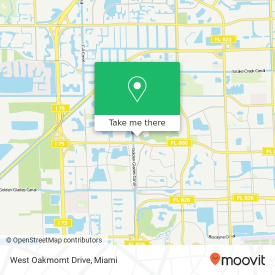 West Oakmomt Drive map