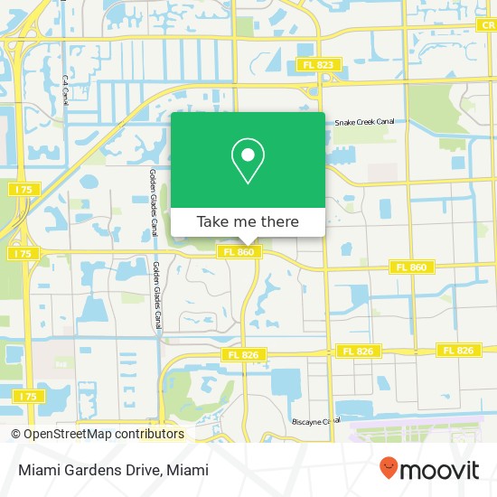 Mapa de Miami Gardens Drive