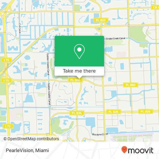 PearleVision map