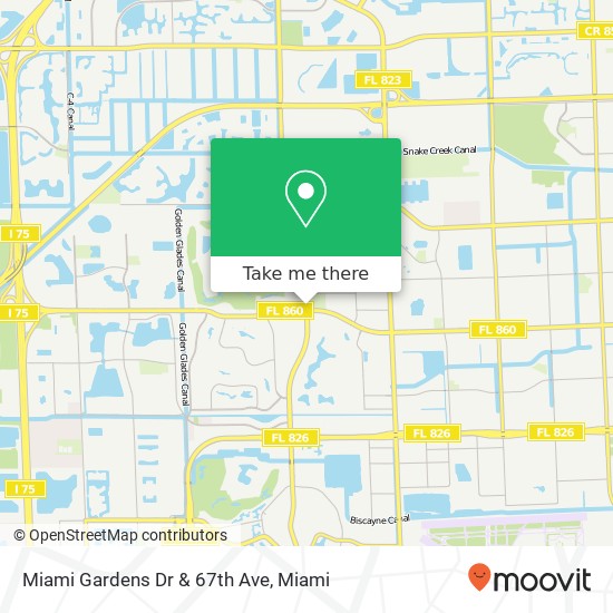 Mapa de Miami Gardens Dr & 67th Ave