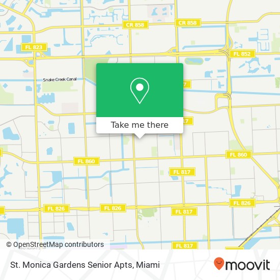 St. Monica Gardens Senior Apts map