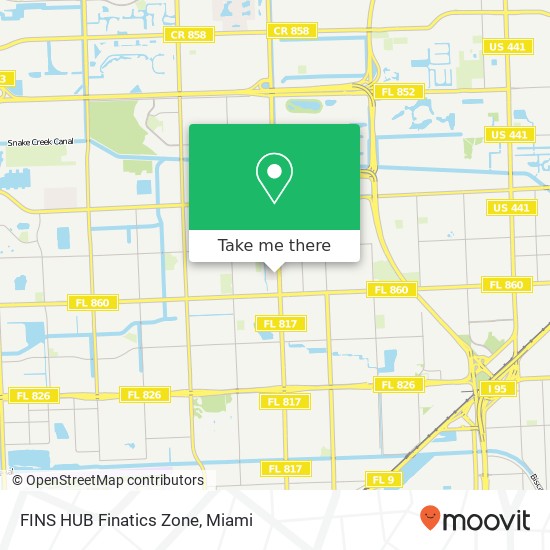 FINS HUB Finatics Zone map