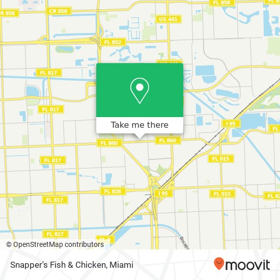 Snapper's Fish & Chicken map