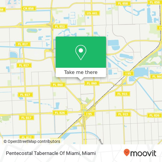 Mapa de Pentecostal Tabernacle Of Miami