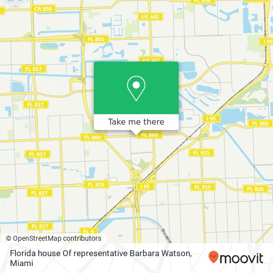 Florida house Of representative Barbara Watson map