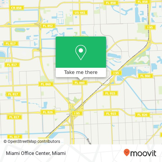 Mapa de Miami Office Center