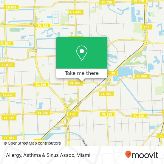 Mapa de Allergy, Asthma & Sinus Assoc