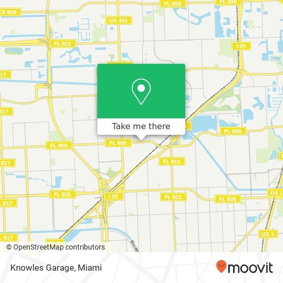 Knowles Garage map