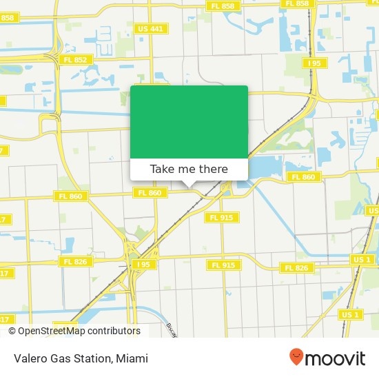 Valero Gas Station map