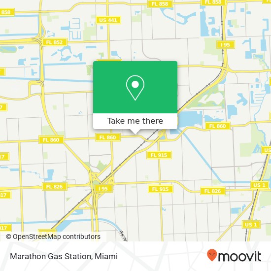 Marathon Gas Station map