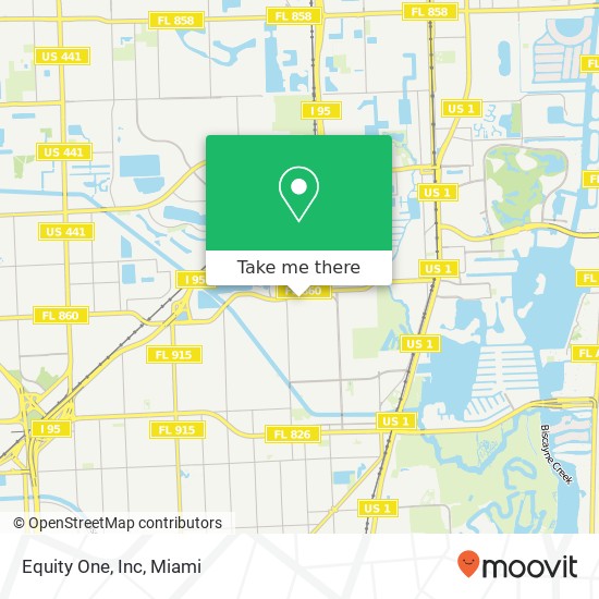 Equity One, Inc map