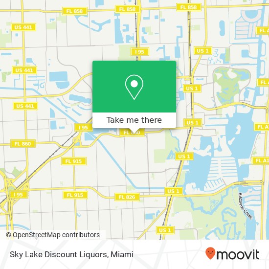 Mapa de Sky Lake Discount Liquors