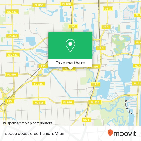 Mapa de space coast credit union