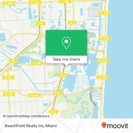 Beachfront Realty Inc map