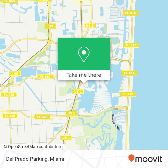 Del Prado Parking map