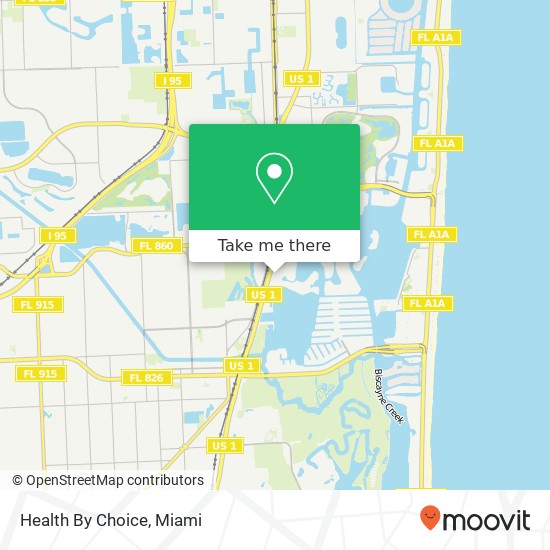 Health By Choice map