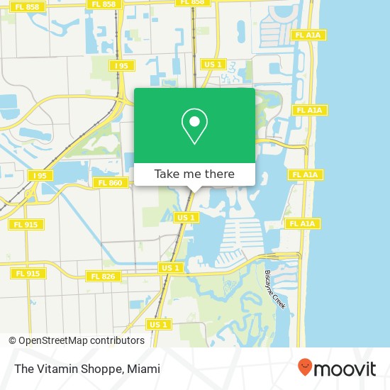 Mapa de The Vitamin Shoppe