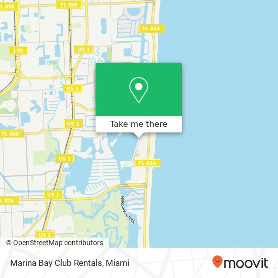 Marina Bay Club Rentals map