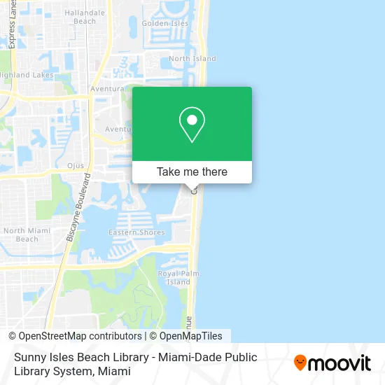 Sunny Isles Beach Library - Miami-Dade Public Library System map