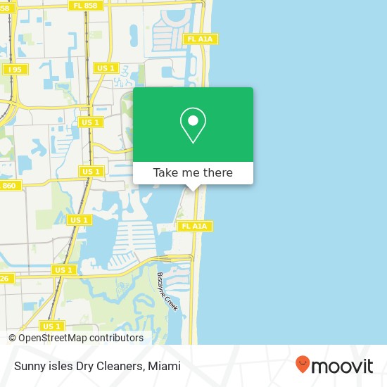 Mapa de Sunny isles Dry Cleaners