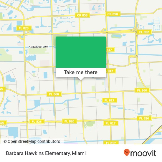 Mapa de Barbara Hawkins Elementary