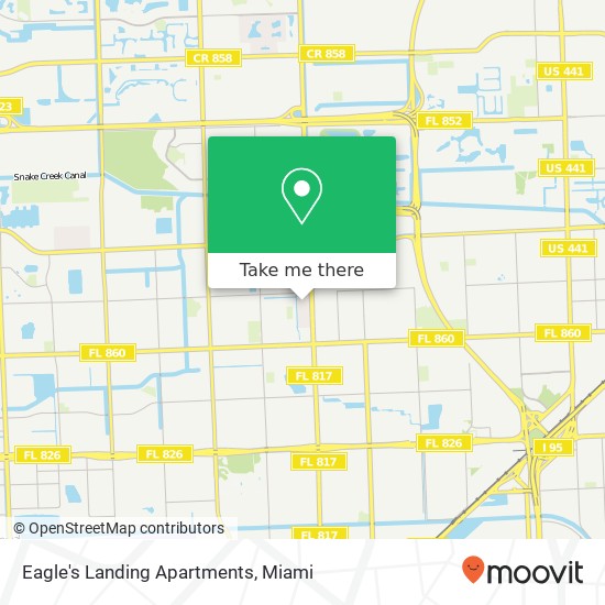 Eagle's Landing Apartments map