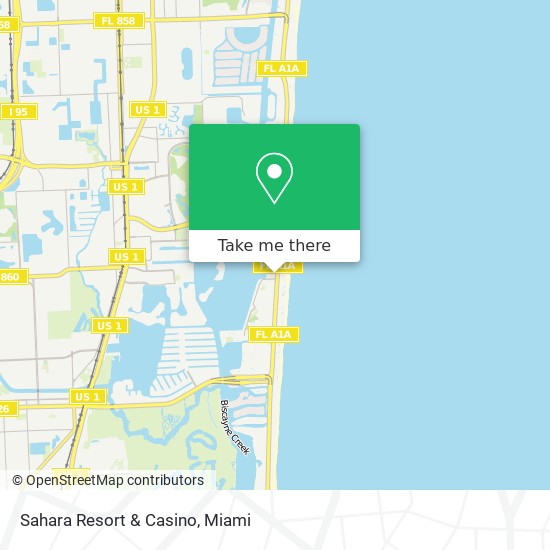 Mapa de Sahara Resort & Casino