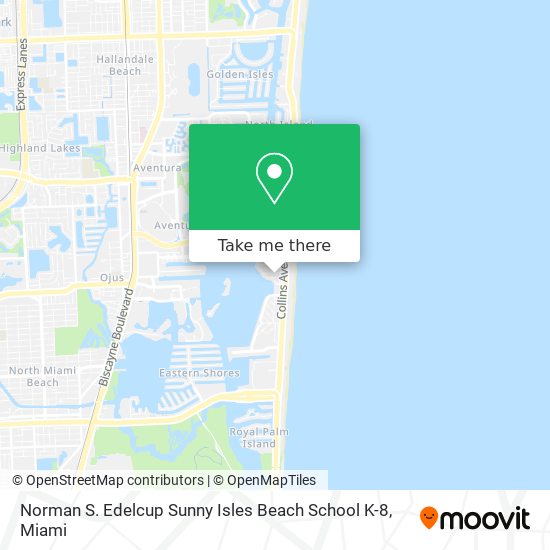 Mapa de Norman S. Edelcup Sunny Isles Beach School K-8